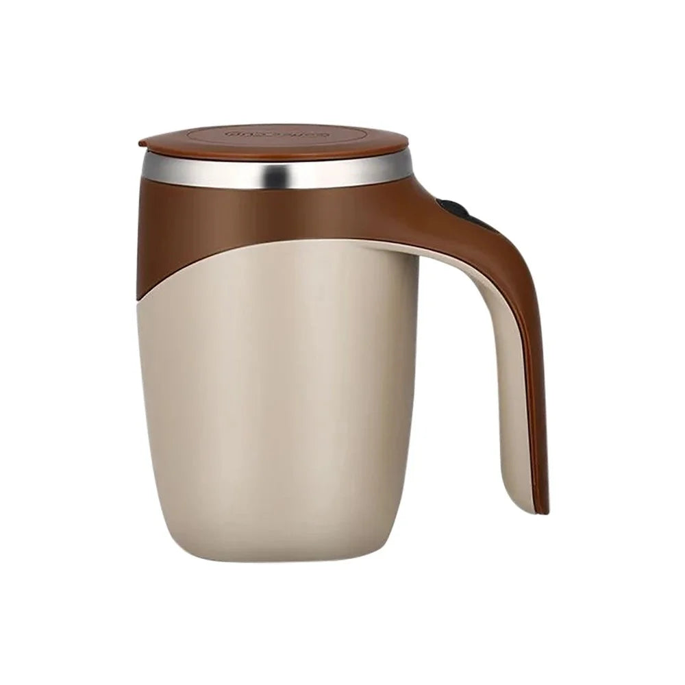 New Fashion Portable Electronic Magnetic Cup Travel Electric Rechargeable Stainless Steel Milk Coffee Mixing Mug Thermal