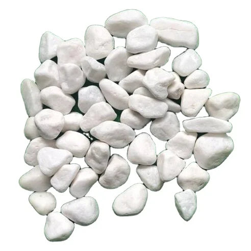 Garden Natural Tumbled Round Snow White Pebble