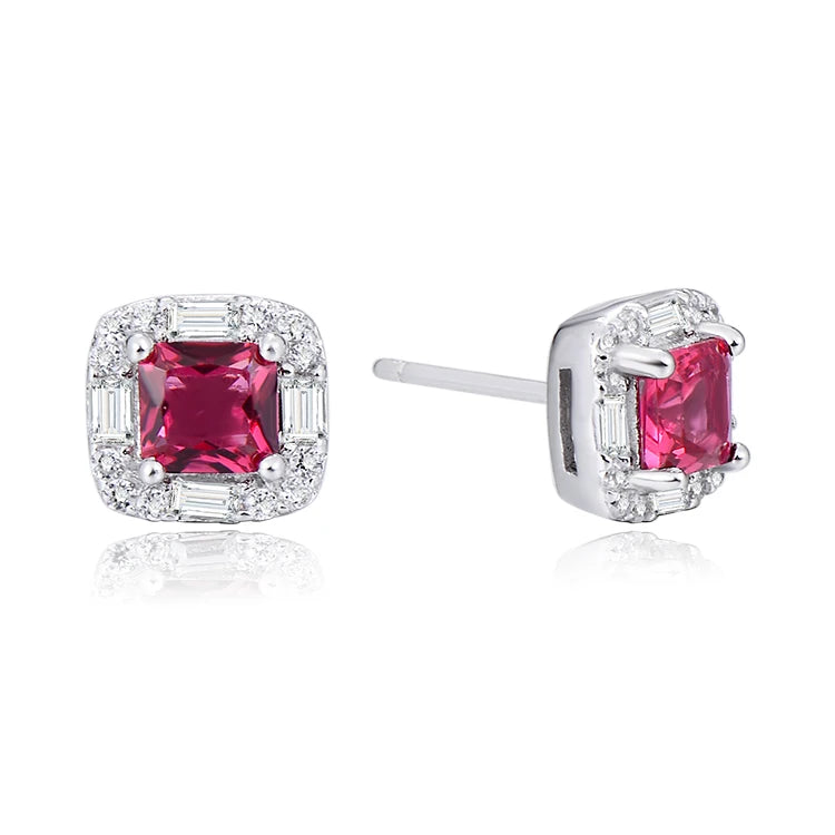 925 Sterling Silver Custom Earrings With Logo Mexican Jewelry Crystal Classic Earring