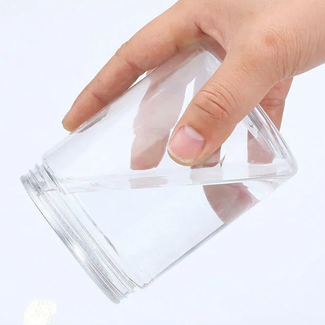 Plastic Jar 200g 8oz Food Grade Container With Aluminum Lid Packing