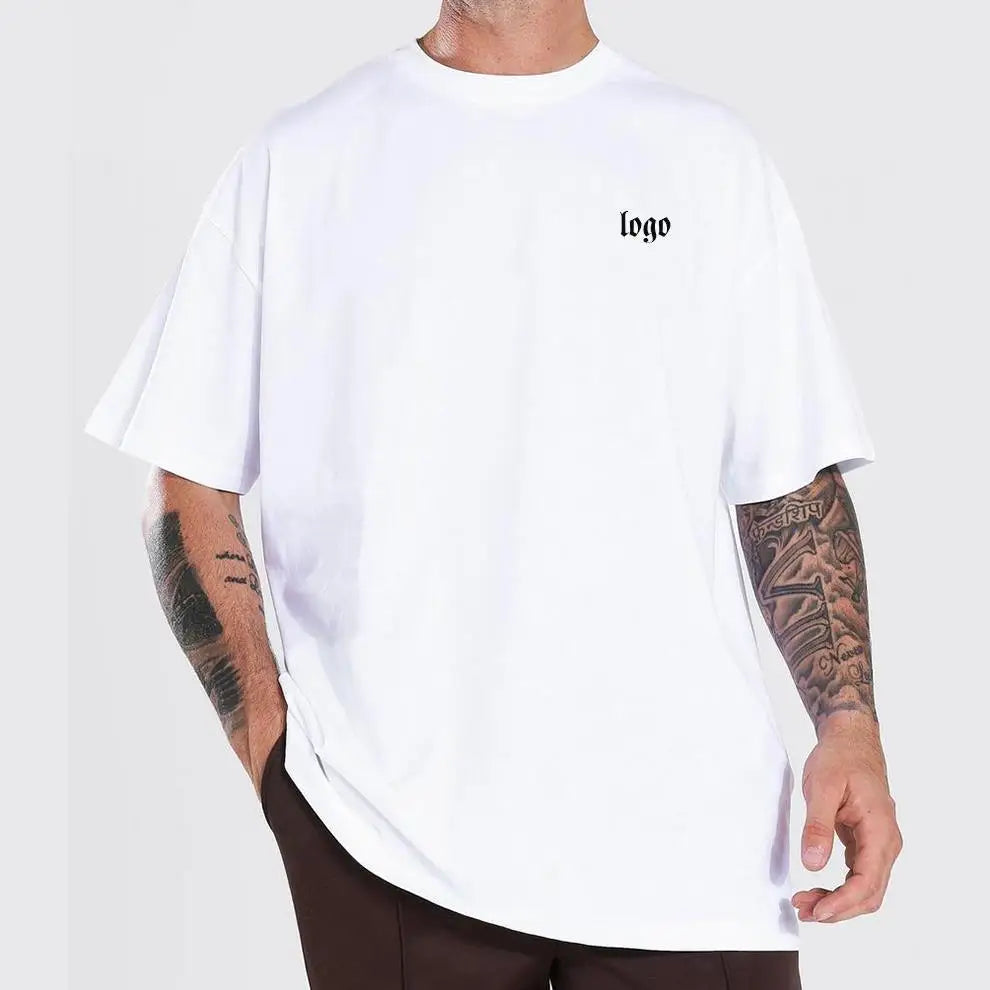 Mens 230g Oversized T Shirt Custom Wholesale Quality Silk Screen Printing T-shirt for Men Oversize