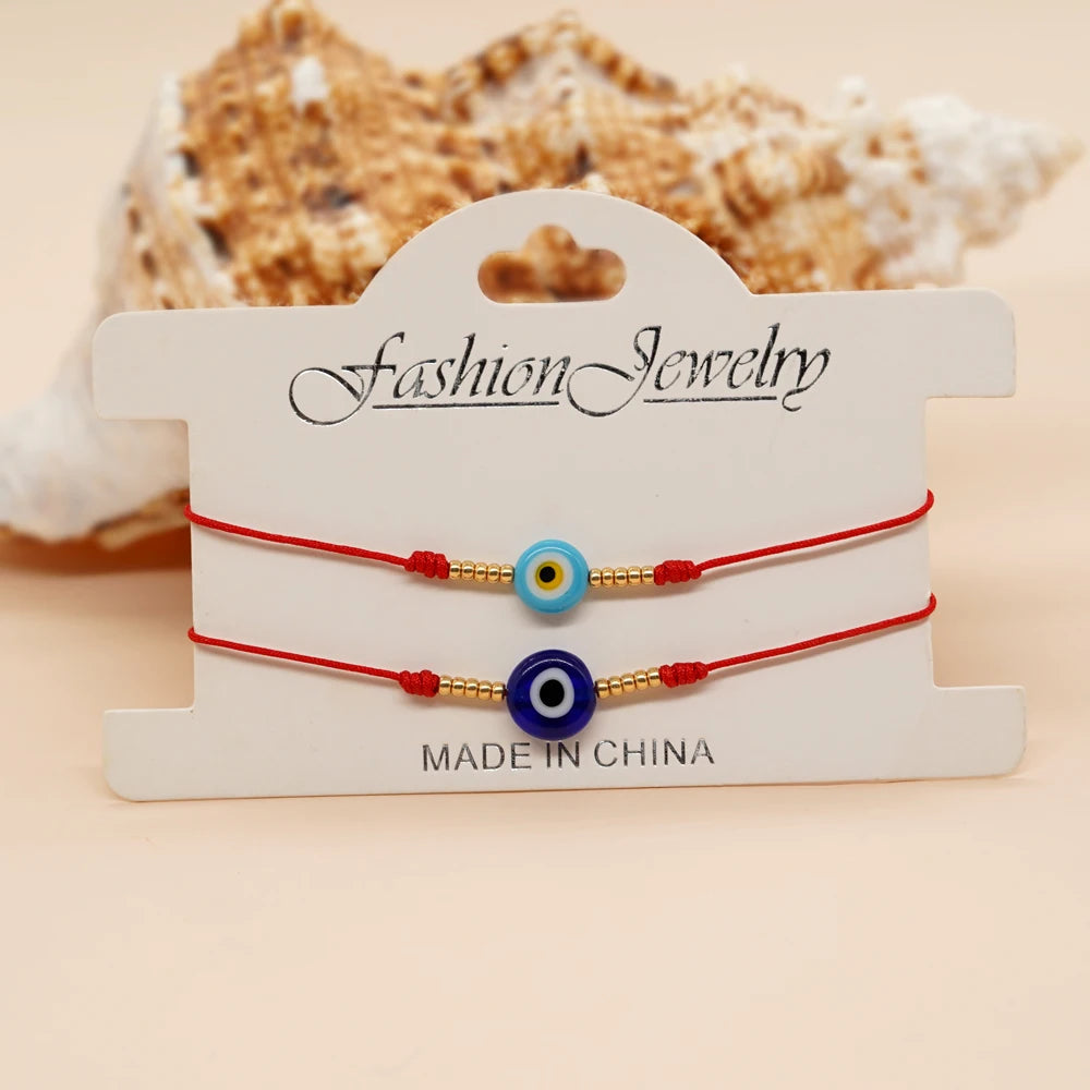 Go2boho Wholesale Mexican Handmade Evil Eye Bracelet Women Colorful Custom Friendship Rope Fashion Jewelry Miyuki Bead Bracel