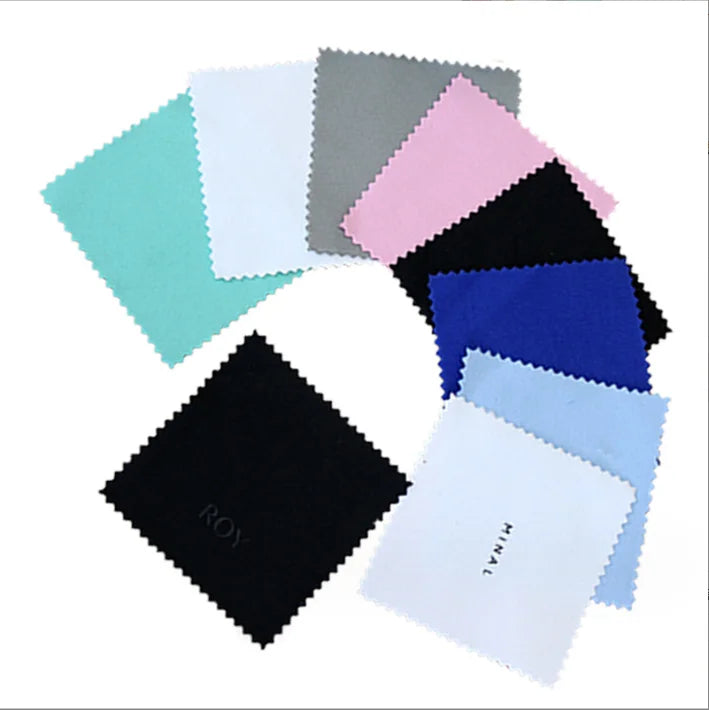 Wholesale Custom LOGO Silver Wiping Cloth Microfiber Gold and Silver Jewelry Care Polishing Cloth
