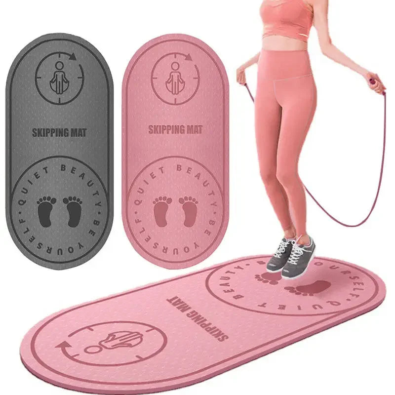 High-Density TPE Workout Shock Absorption Mat for Indoor Outdoor Exercise Fitness Home Gym Flooring for Concrete Jumping Jump