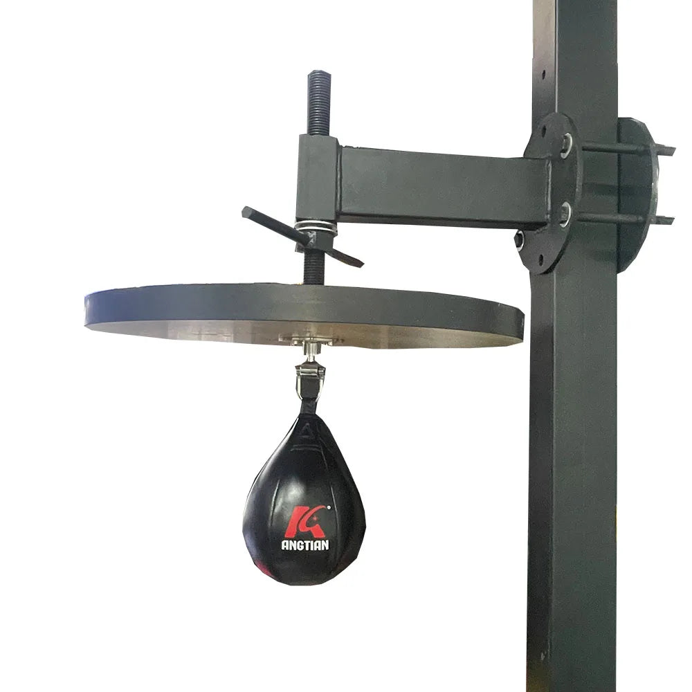 ANGTIAN Factory Custom Leather Platform Punching Speedball Wall Mounted Boxing Heavy Duty Platform Speed Bags