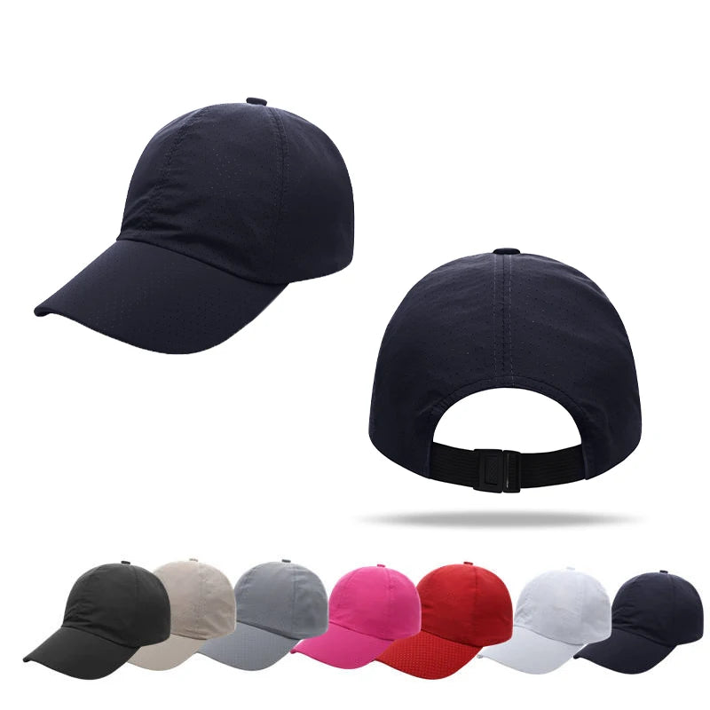 Custom Polyester Mesh Quick Dry Lightweight Breathable Running Hat Sport Cap