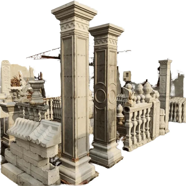 Wholesale Concrete Plastic Square Roman Pillar Mould for House Decoration for Exterior and Interior Use