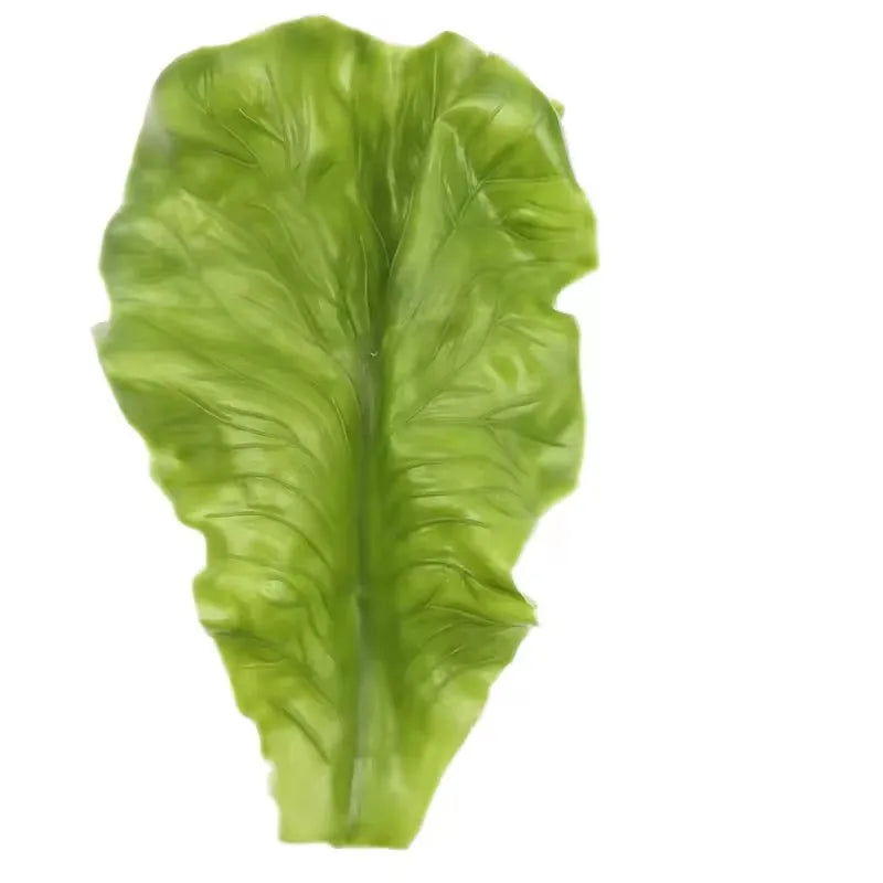 Artificial Vegetable Lettuce Leaves Simulation Fake Lifelike for Home Party Kitchen Festival Decoration