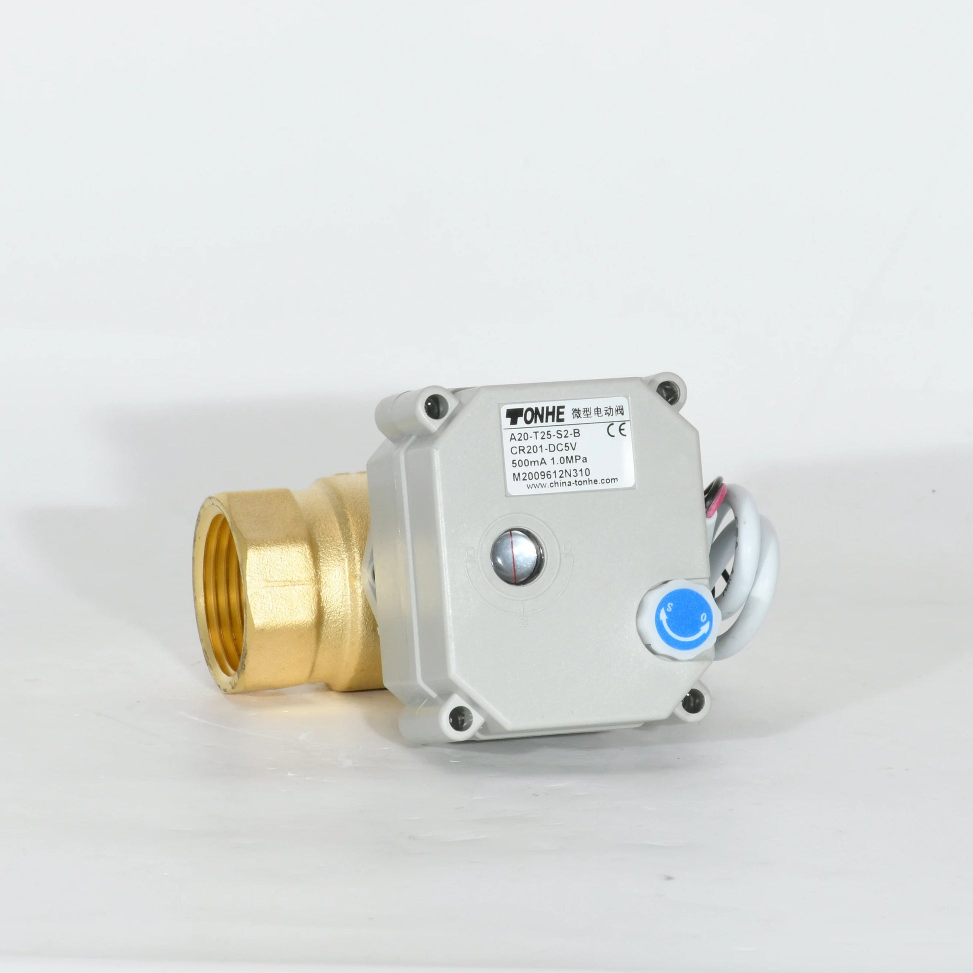 2 Way WRAS Approved  3/4'' AC220V Brass Electric Motorized  Ball Valve with Manual Override