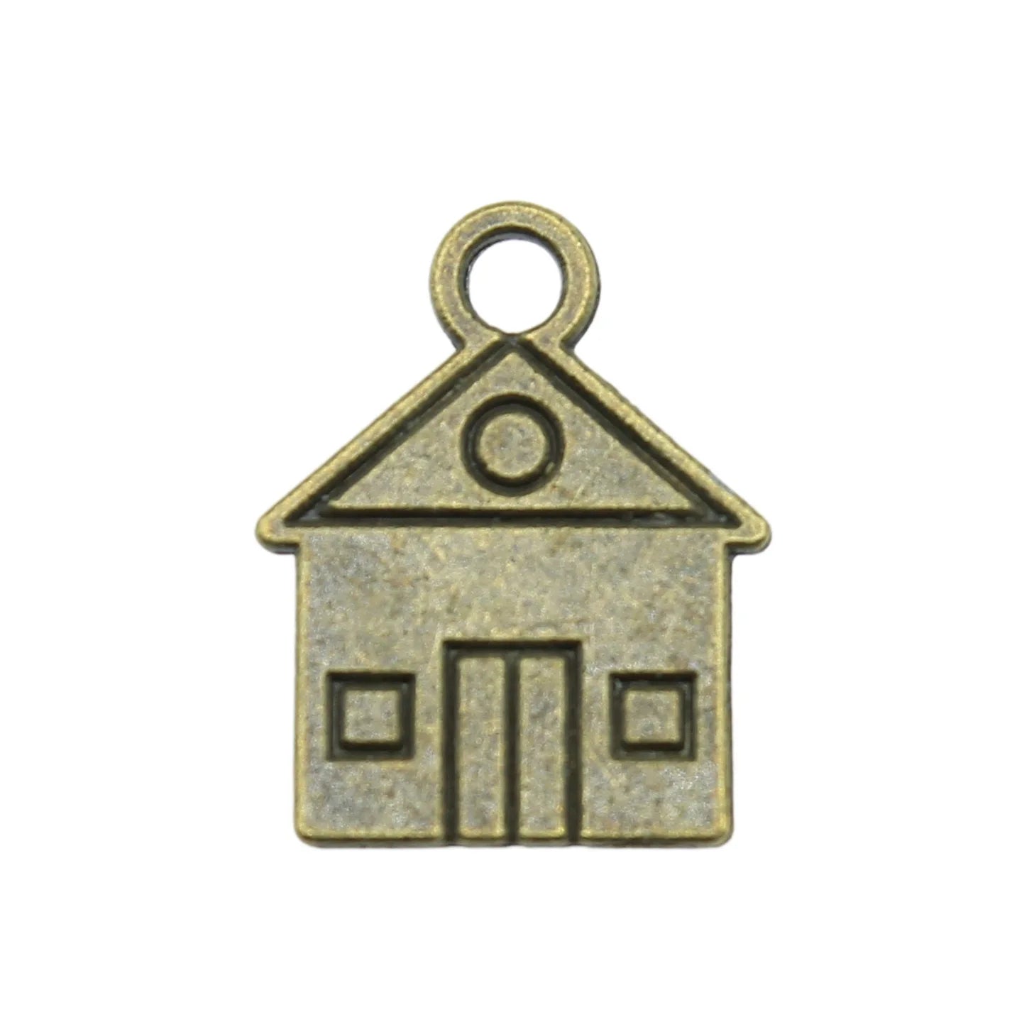 AA016075 16x12mm Charms House Building Vintage Silver Color Pendants DIY for Bracelet Necklace
