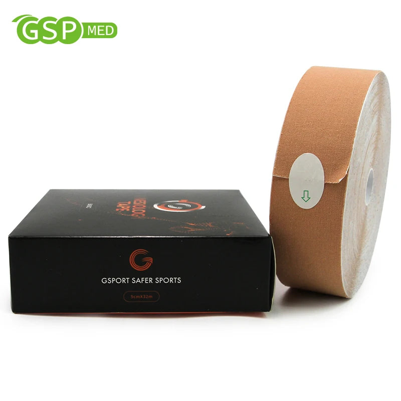 Wholesale 5cm X 32m Latex-Free Kinesiology Sports Tape Grande Kinesiologico with Printed Pattern Fitness Tape