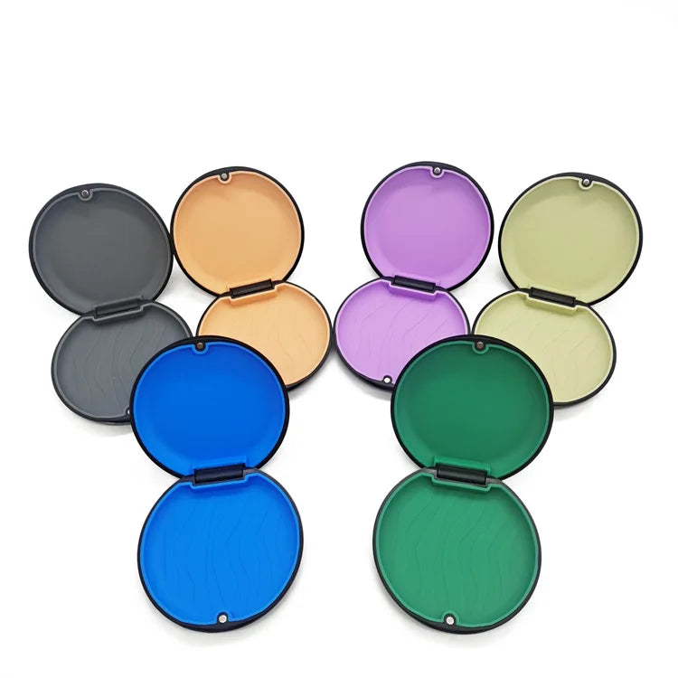Plastic Invisible Aligner Dental Denture Magnetic Orthodontic Braces Retainer case Portable False Teeth Storage Box Custom lo