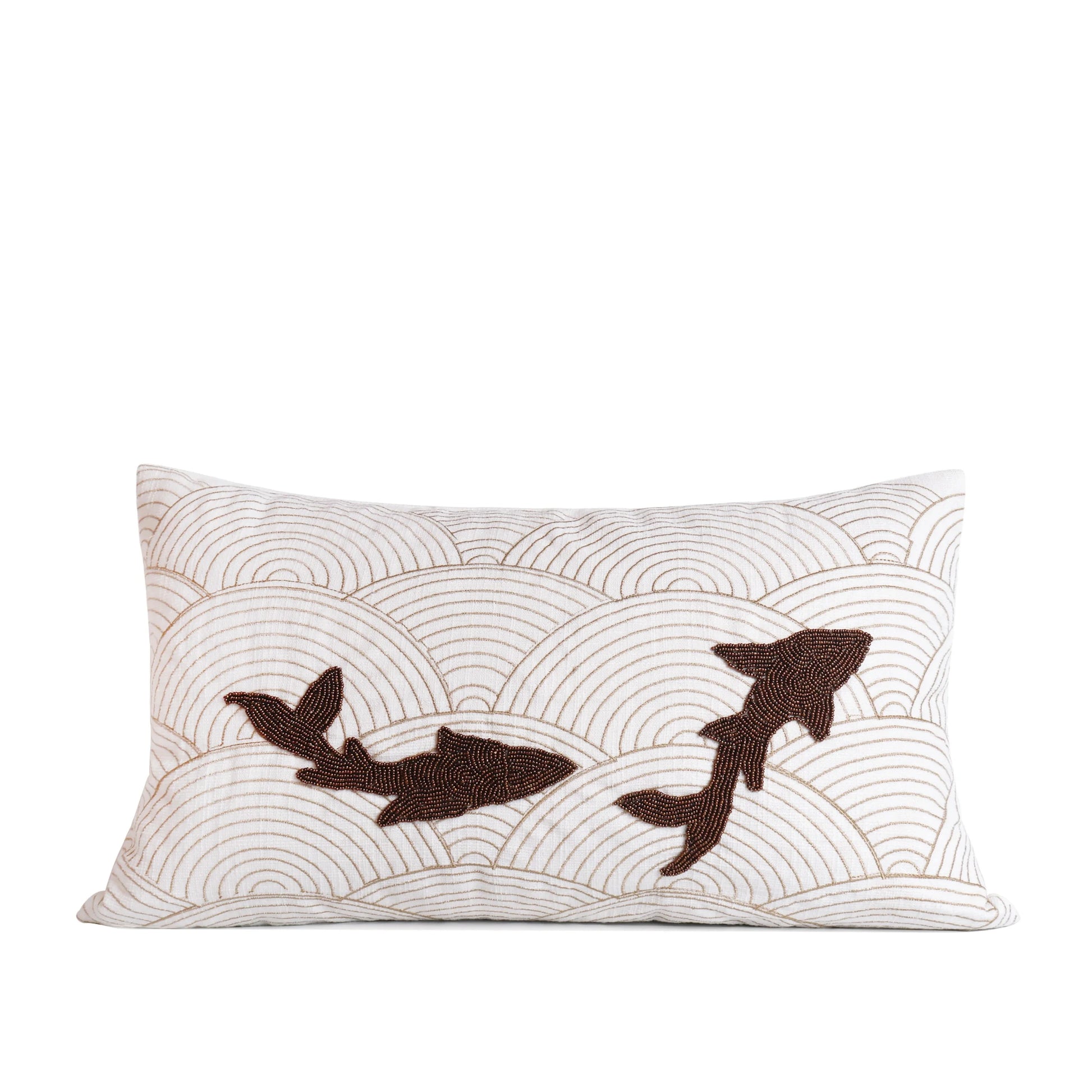 Tiff Home Custom Embroidered Modern Style 30*50cm Cotton Linen Throw Pillow Animal Pattern Cushion Cover Portable
