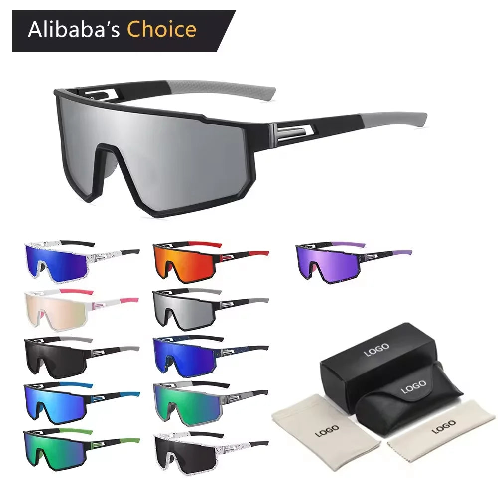 Fashion Hign End TAC Outdoor Sport Sunglasses Custom Logo Mens Baseball Cycling Sports Sunglasses Polarized for Men