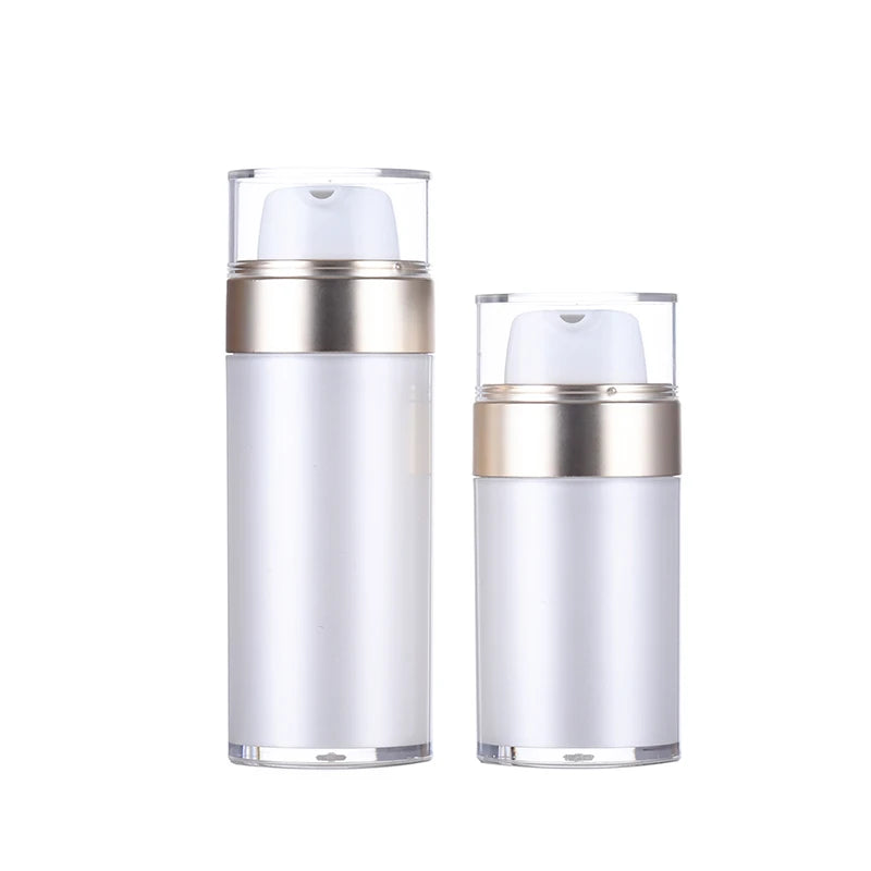 Luxury Double Wall Personal Care Cream Plastic Acrylic PS Airless Bottle Refillable Cosmetic Lotion Airless Bottle 30ml 50ml