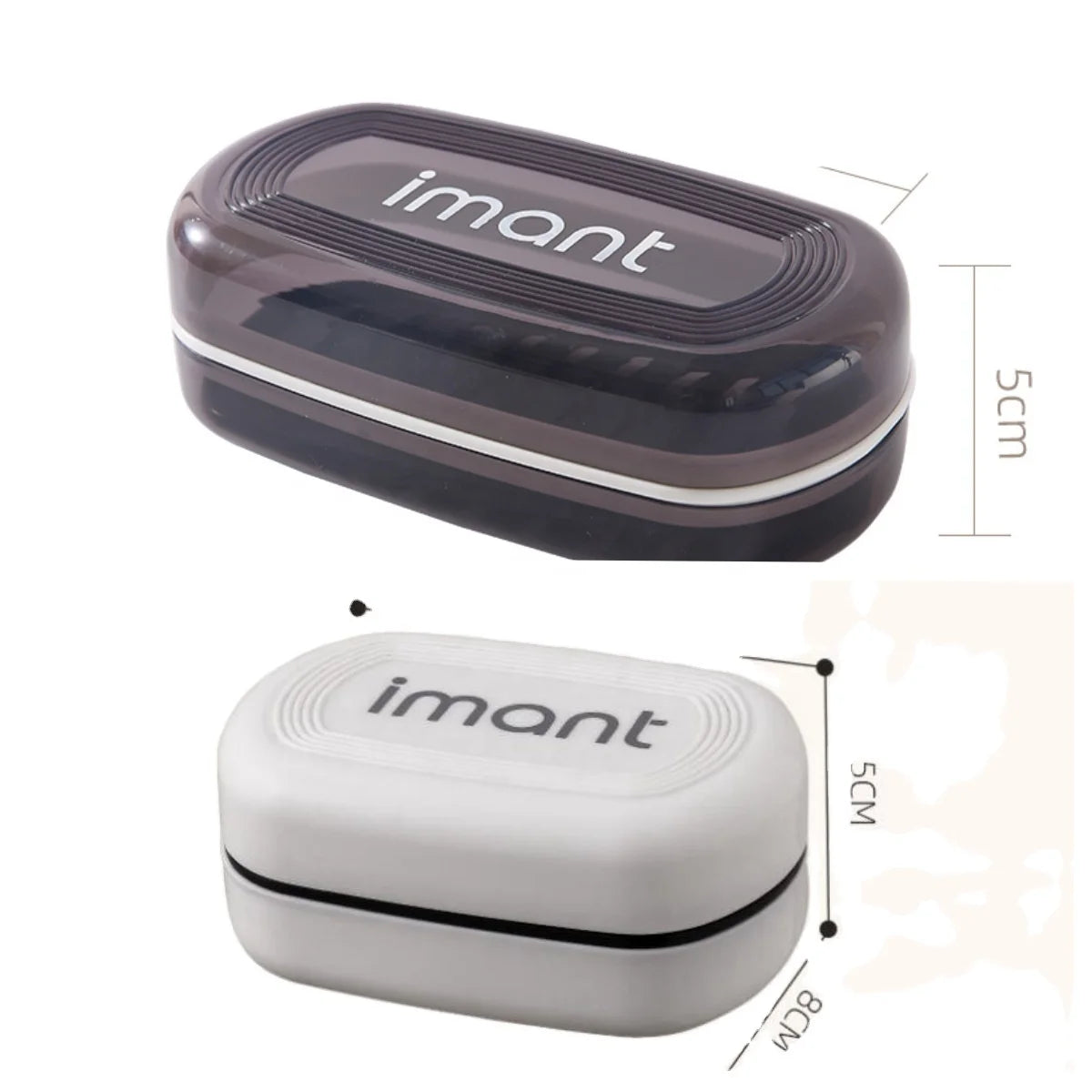 2024 Hotselling Soap Box with Lid Double Soap Box Travel Portable Creative Drain Storage Box Dormitory Soap