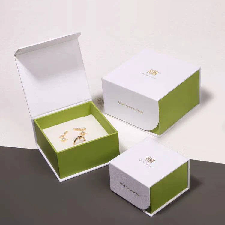 Custom Sliding Drawer Transparent Window Jewelry Box Cardboard Logo Packaging Necklace Crystal Treatment False Eyelash Box