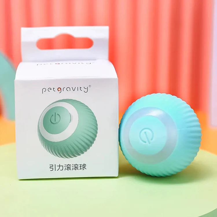 Cat USB Rechargeable Electric Cat Ball Kitten Toys for Indoor Automatic Rolling Ball Cat Interactive Toys