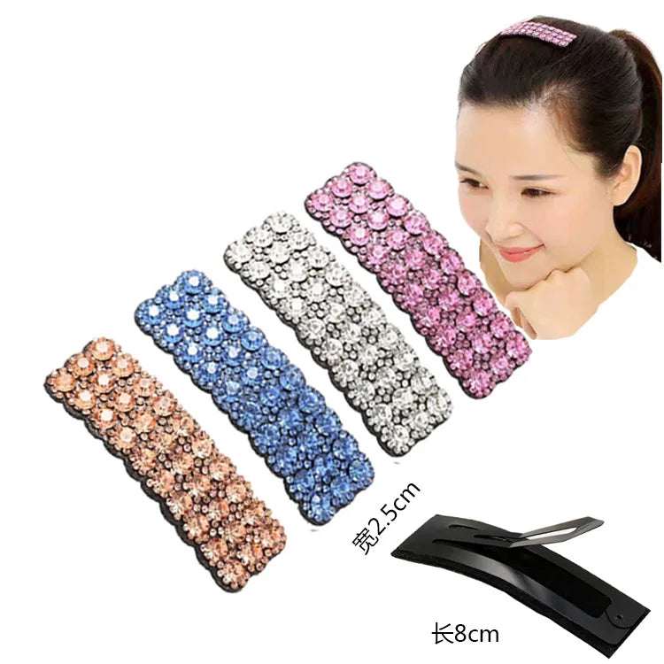 Wholesale High Quality Korea Full Rhinestone Hair Clip BB Clip Adult Bangs Clip Hair Accessories for Women