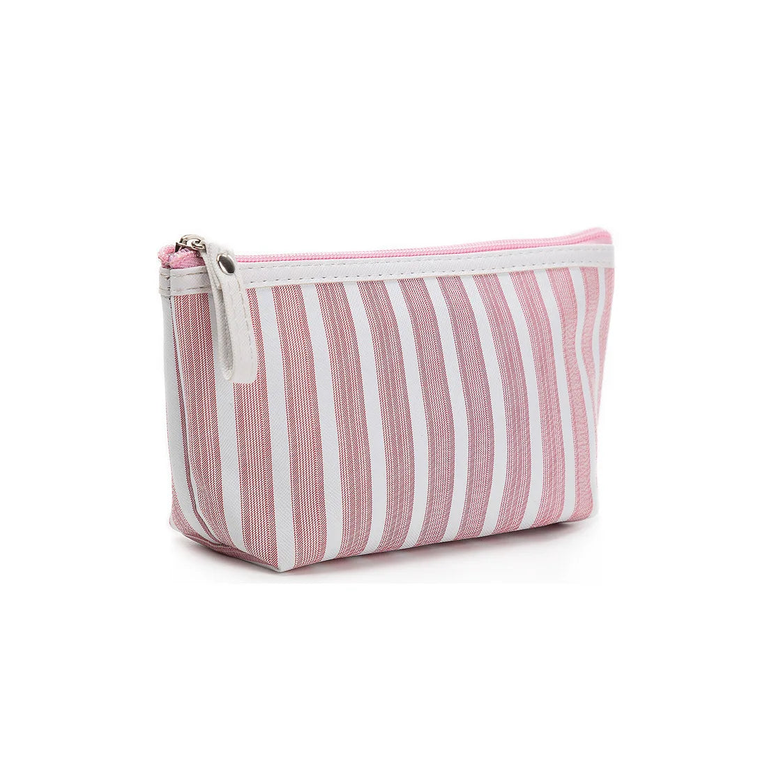 Wholesale Fashion Striped Makeup Clutch PVC Cosmetic Bag Personalized Make up Travel Bag Stripe Makeup Pouch