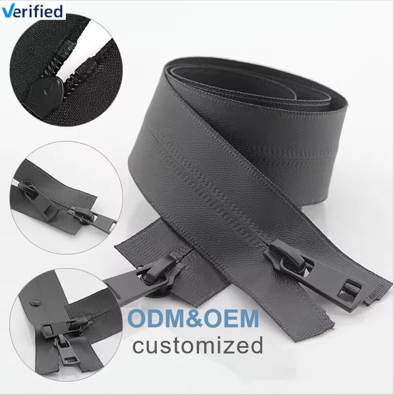 Reliable Quality Customized Reversible Waterproof Eco-Friendly Open-end PU PVC TPU Zipper
