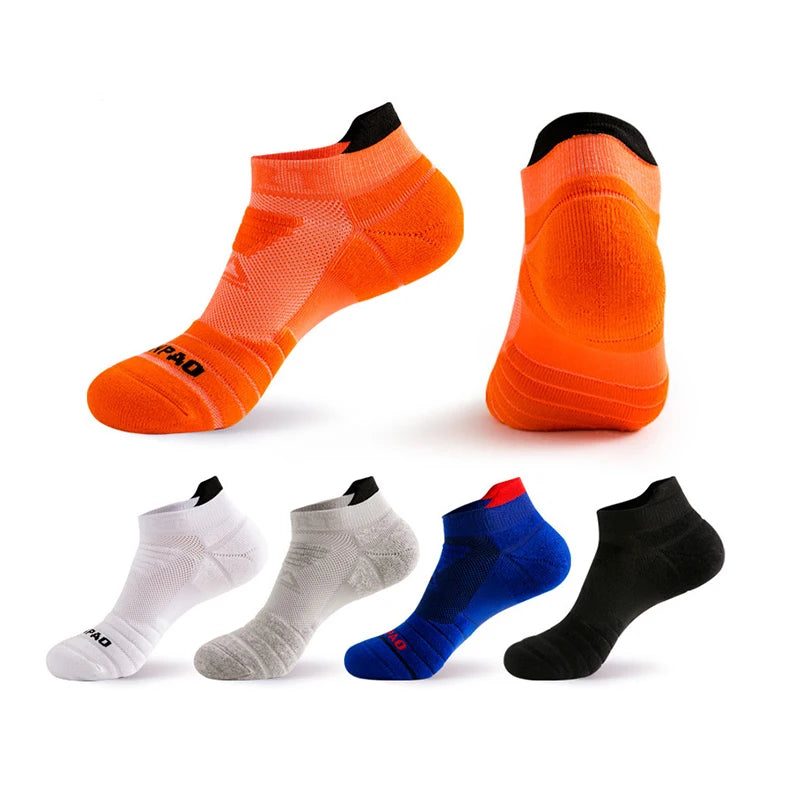 Wholesale Athletic Cotton Cushioned Ankle Sock Low Cut Compression Running Sock for Men and Women
