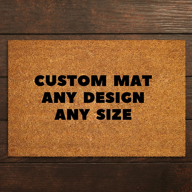 Spanish Christmas Door Mats Outdoor Indoor Home Entryway Outside Coir DoorMat Funny Size Living Room Rug Custom Mats Inserts