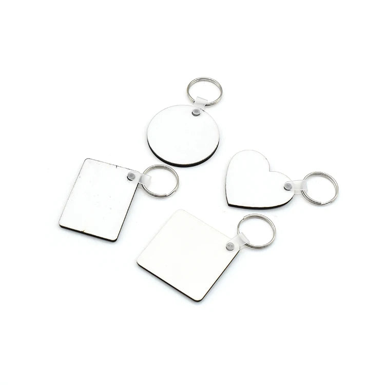 Promotional Blank Mdf Uv Print Keychain for Sublimation