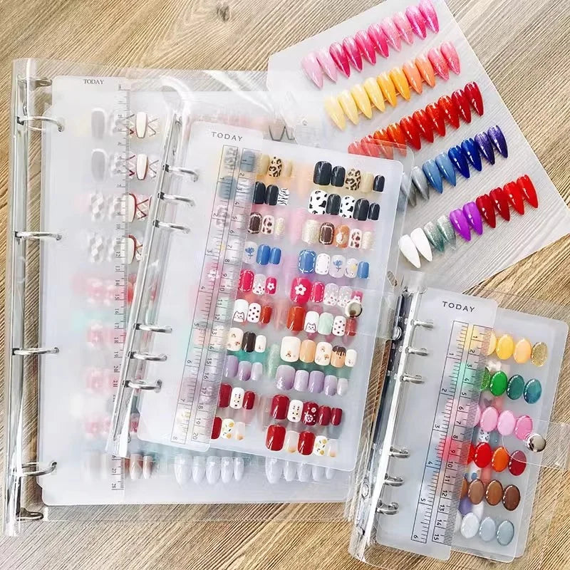 Meellyse Nail Removal Color Board Comparison Color Card Display Board ABS Professional Salon Transparent Easy Apply for Nail