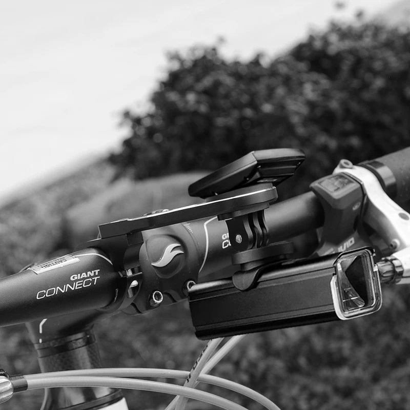 Guaranteed Black Bicycle Torch Mount Adjustable Aluminum Alloy Computer Standbicycle Battery Bottom Base Mount Plate Bracket
