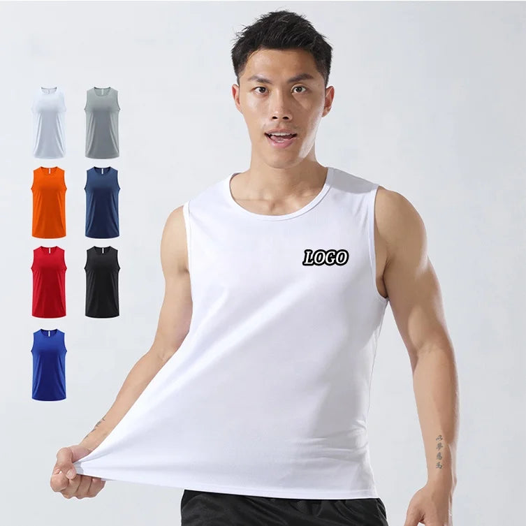 Men's Casual Workout Tank Top Single Shirt under Vest Undershirt Gym Wear Stringer Top