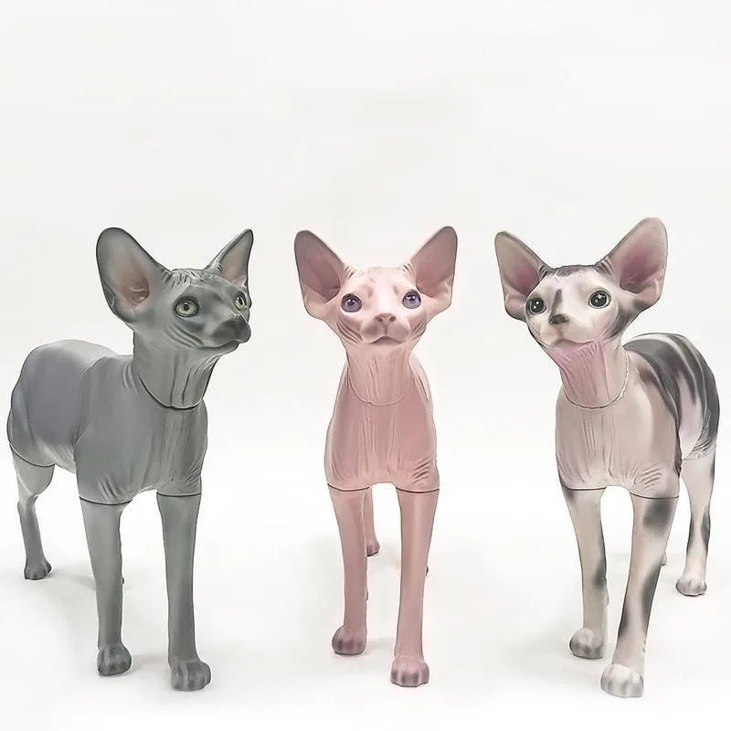 Wholesale Fiberglass Pet Hairless Cat Mannequin Display for Sale