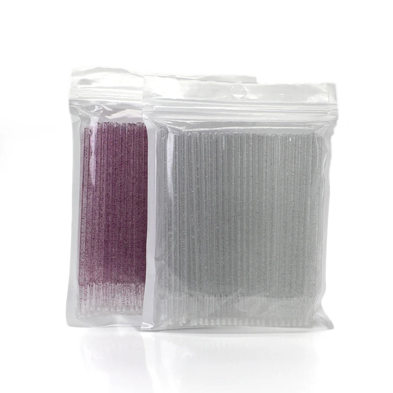 Wholesale 100 Pcs Tool Oral Cotton Adhesive Glitter Disposable Brush Eye Microbrush Wand Stick Extension Dental Micro Swab La