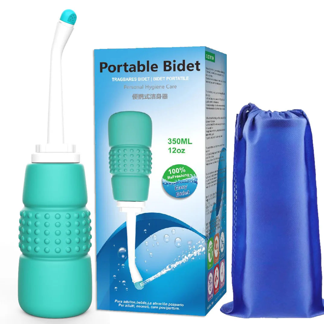 Modern 350 ML Portable Bidet Bottle 2-in-1 ABS Travel Shattaf Sprayer for Outdoor Bathroom Hotel-Easy to Use Factory Price