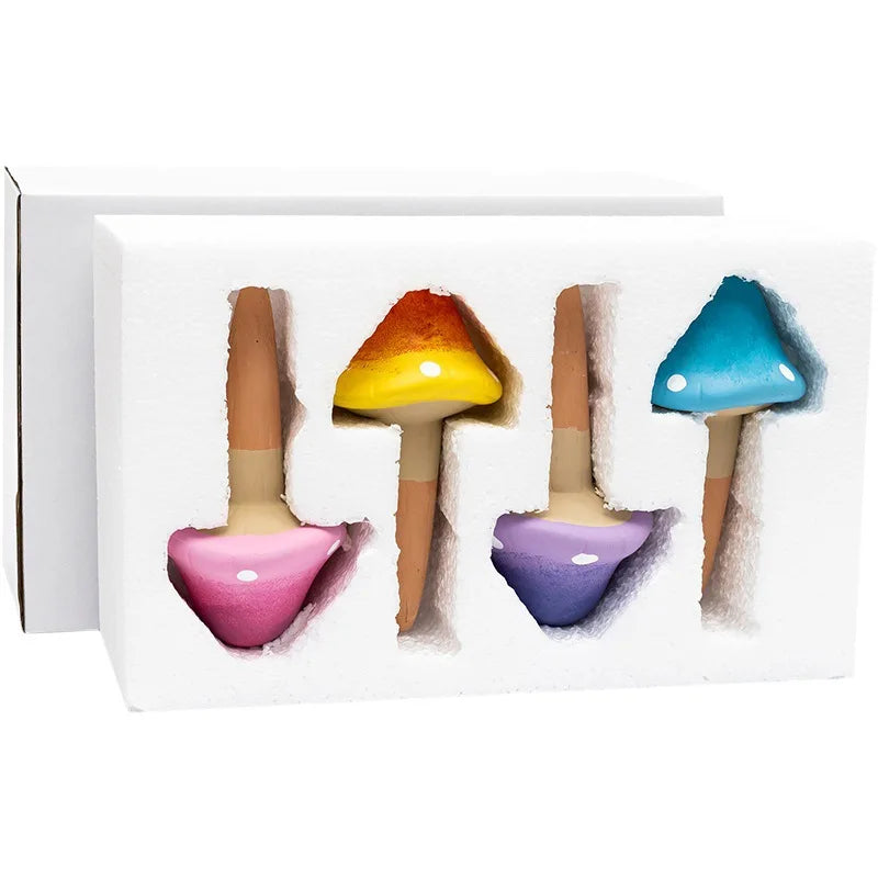 Wholesale Colorful Ceramic Mushrooms Self-Watering Planters for Indoor Plants Soil Moistening Watering Globes