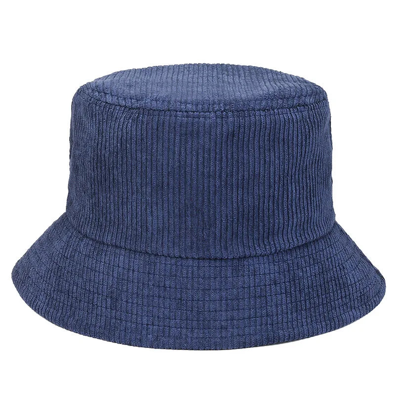 Customized Plain Corduroy Fisherman Caps Custom Logo Bulk Blank Bucket Hat for Women Men