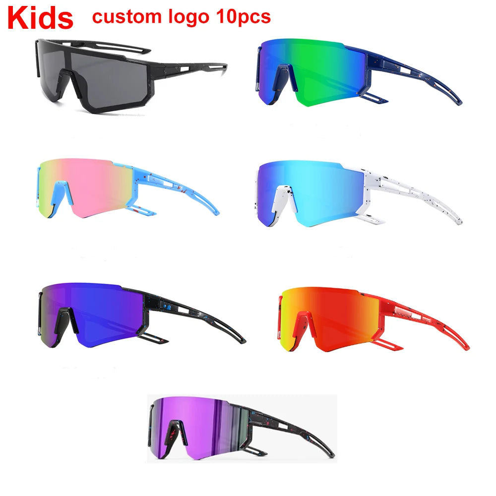 Youth Baseball Sunglasses for Boys Girls Age 3-8 UV400 Frame Kids Sport Sunglasses for Softball Cycling Baseball Golf