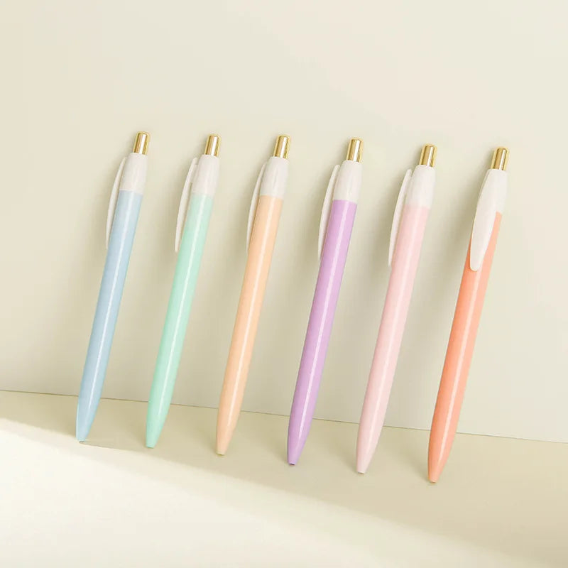 Small Fresh Macaron Color Korean Simple Student Candy Color  Pen Ballpoint Pen 1.0mm