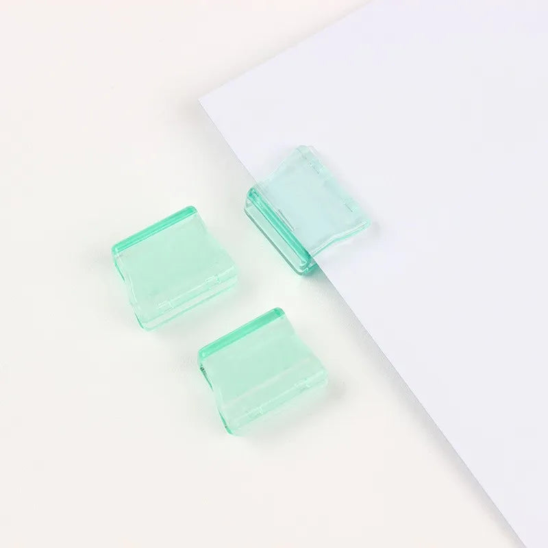 Candy Color Transparent Push Clamp Test Pad File Organizer Student Folder for Acrylic Clip