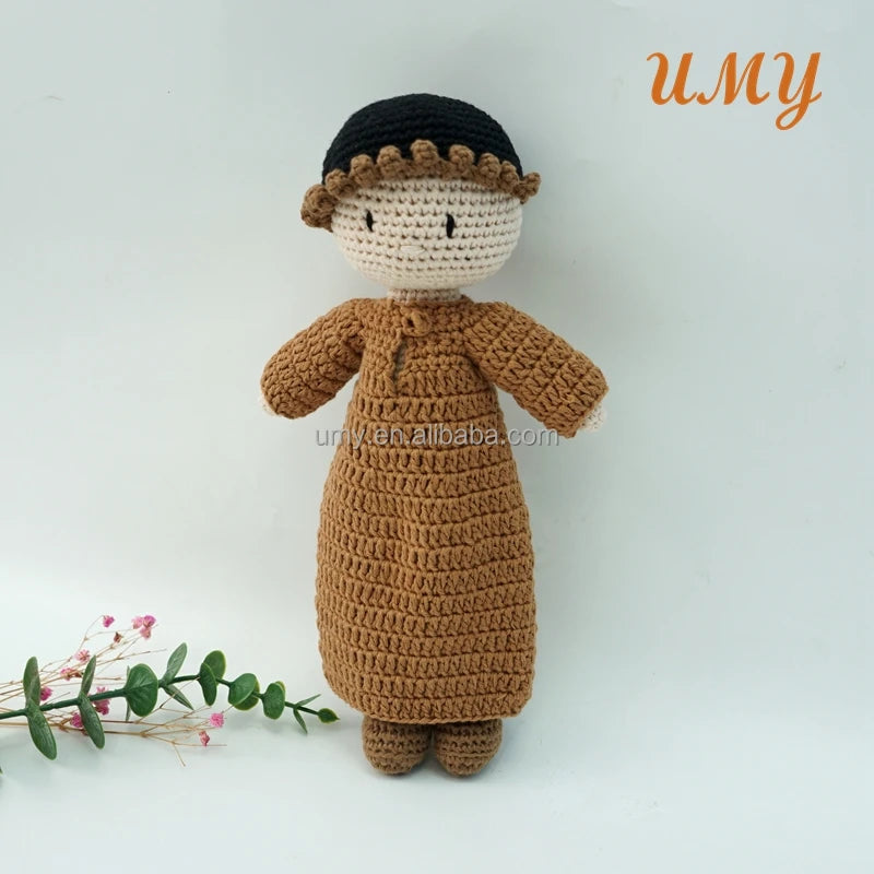 Hijab Toy Amigurumi Eid Gift Decoration Kaftan Ramadan Home Decor Islamic Kufi Thobe Men Tejer Muslim Cotton PP Cotton Birthd