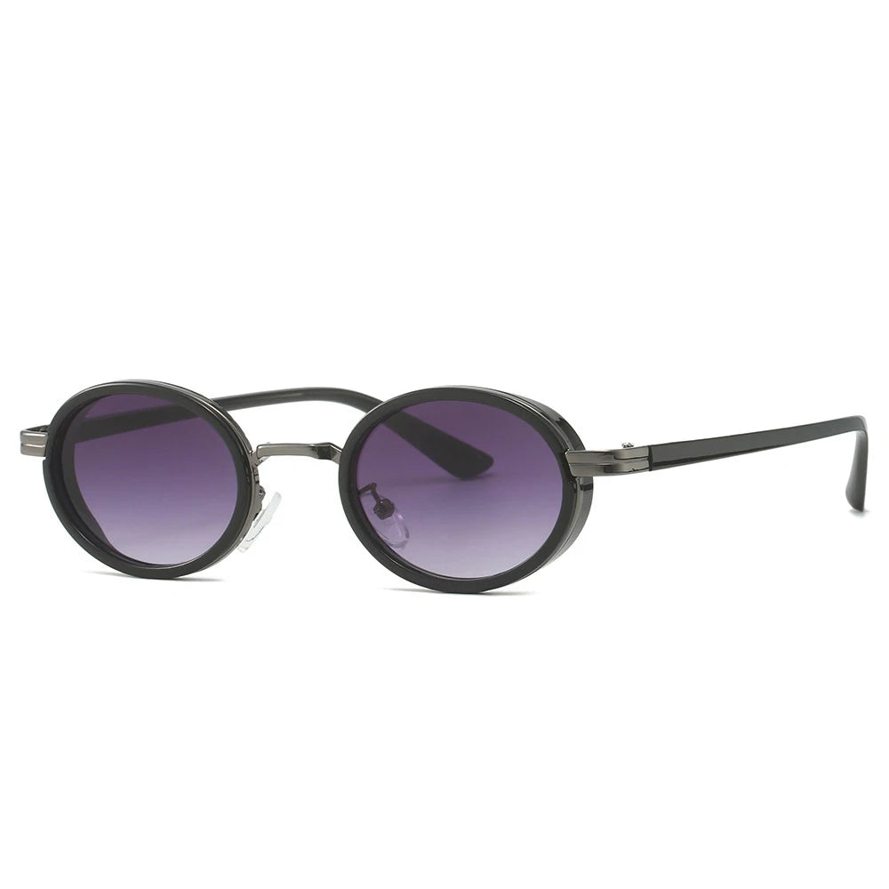 2024 New Fashion Full Rim Retro Pc Small Round Frame Shades Sunglasses Women Men Uv380 Sun Glasses