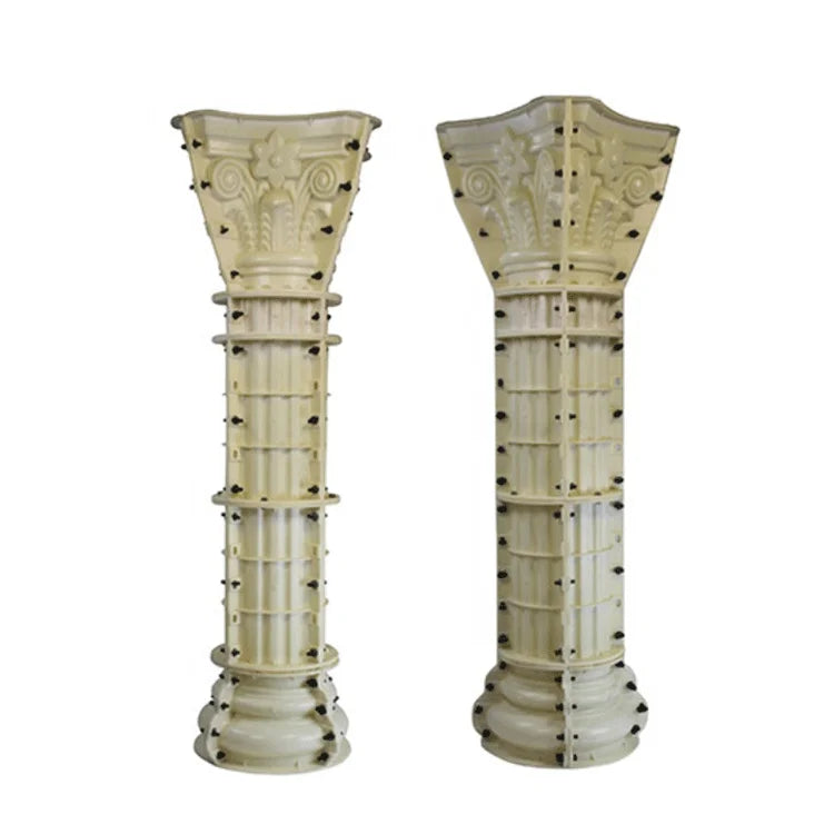 Factory Directly Sale European Design Roman Column Decorative House Pillars Designs Plastic Molds for Villa Cement
