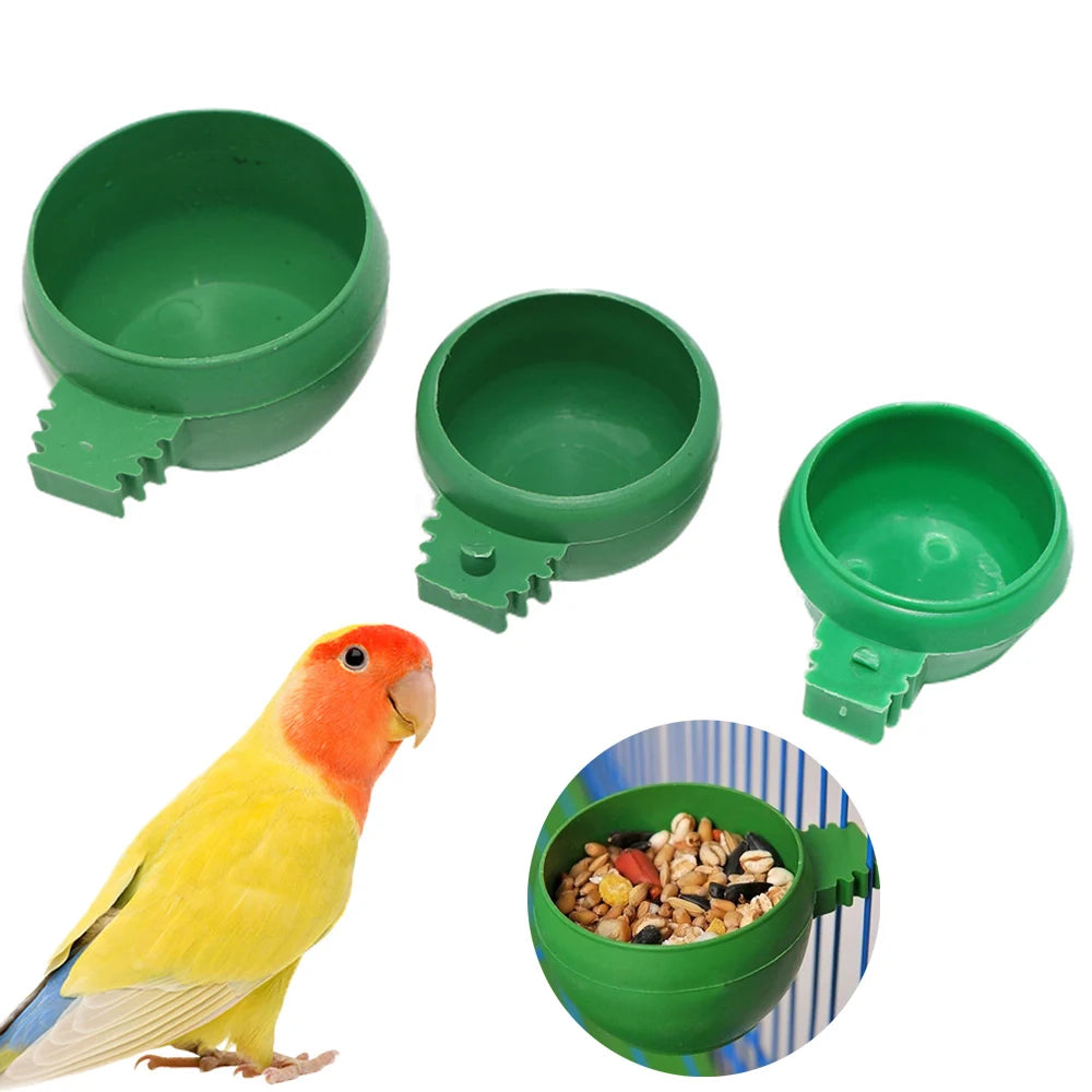 Automatic Bird Feeders Cage Use Bird Water Drinker Plastic Pigeon Parrot Water Drinking Cup for Sale