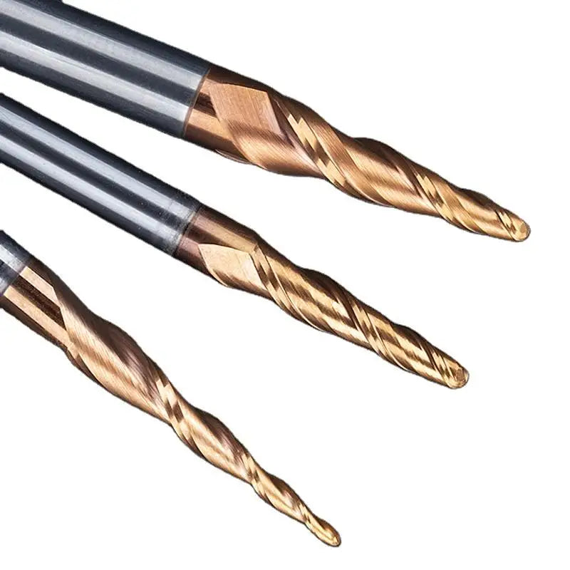 HUHAO 3D Engraving Furniture Carving Sprial Milling Cutters Taper End Mills Ball Nose Mills Wood Carving 1835
