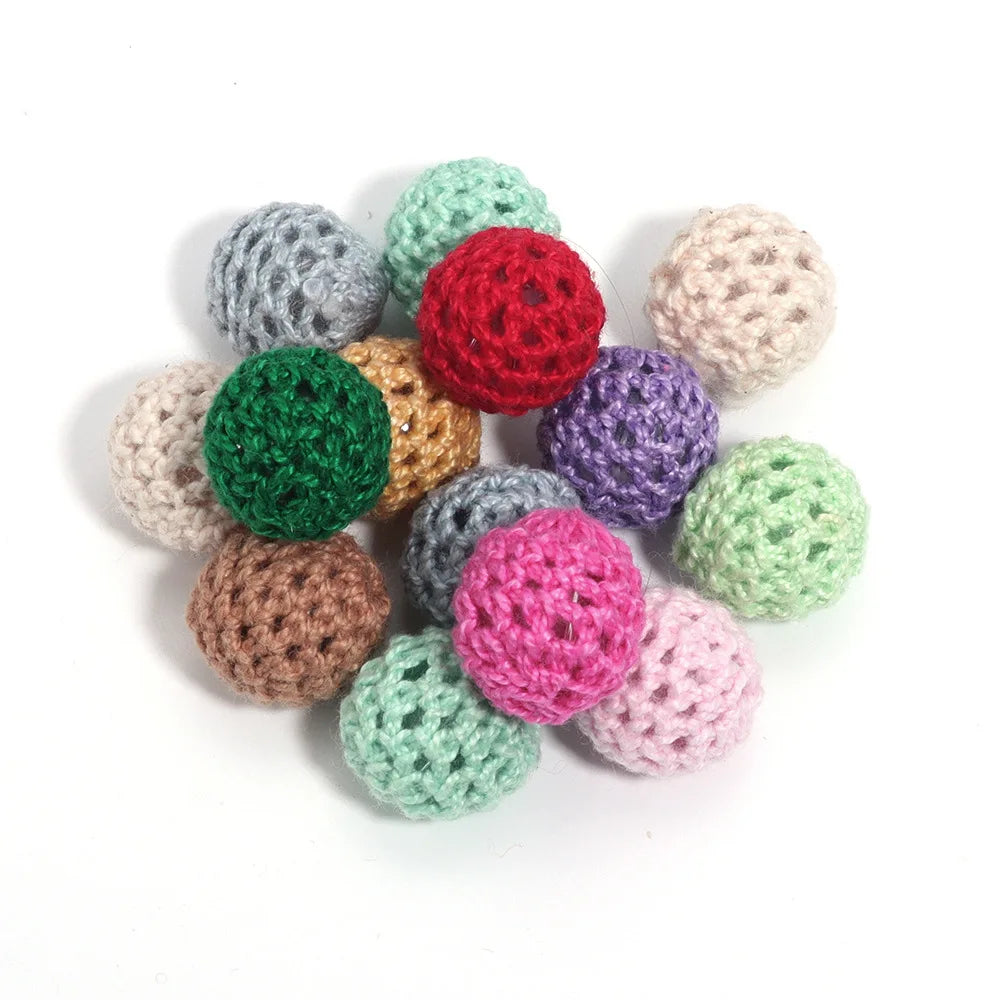 Wholesale Plastic Beads Size 14mm 20mm  Color Handmade Teething Loose Beads for Bracelet Necklace Making