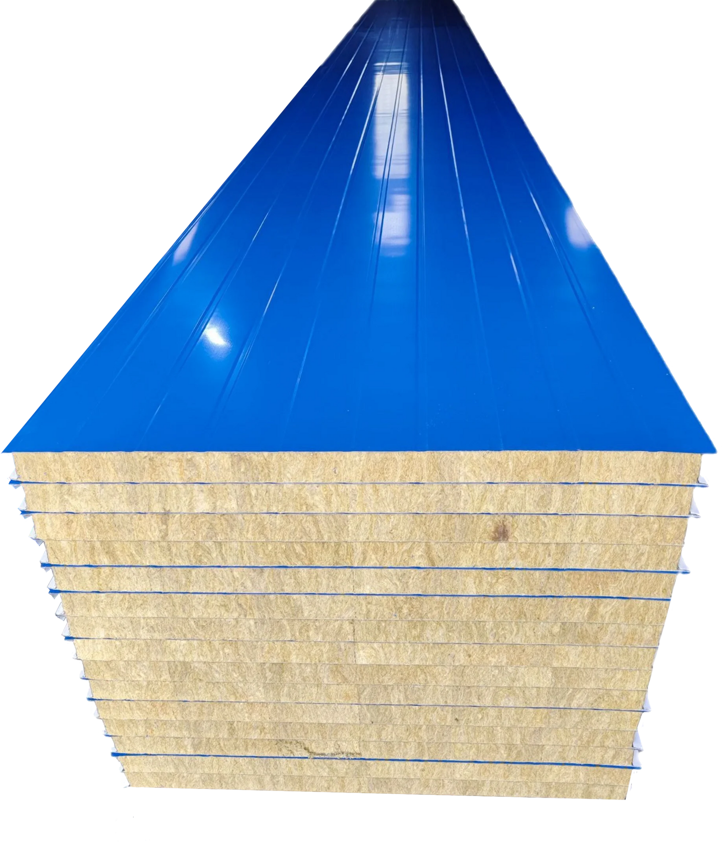 Factory Hot Sale Fireproof Metal Rock Wool Sandwich Panels for Prefabricated House Insulated Roof Panels
