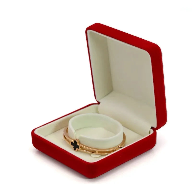 Wholesale Custom Red Velvet Jewelry Bracelets Boxes Rings Earrings Necklaces Gifts Box Bracelet Jewelry Box