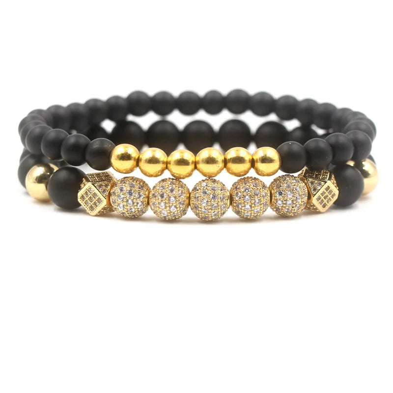 Hot Selling 8mm Micro Inlaid Zircon Ball Set Bracelet Direct Sales From Manufacturer Fashion Jewelry for Women