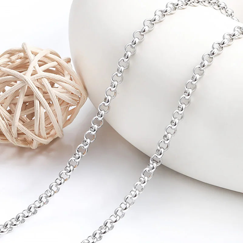 New Arrival Chain for Women Men Elegant Small Hoop 304L Titanium Stainless Steel Chains for DIY Jewelry Necklace
