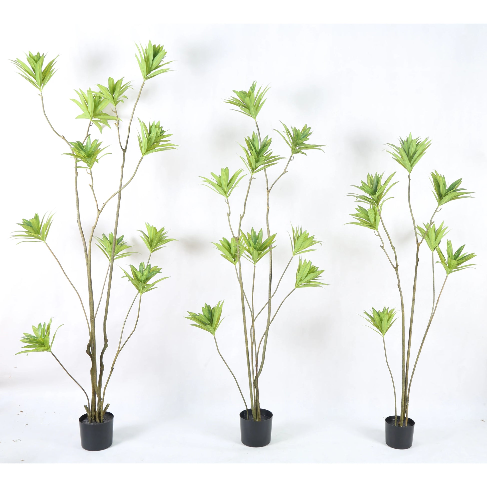 Factory Price 150CM 180CM 200CM Fake Greenery Lily Bamboo Artificial Dracaena Reflexa Plastic Indoor Plants for Home Art Deco